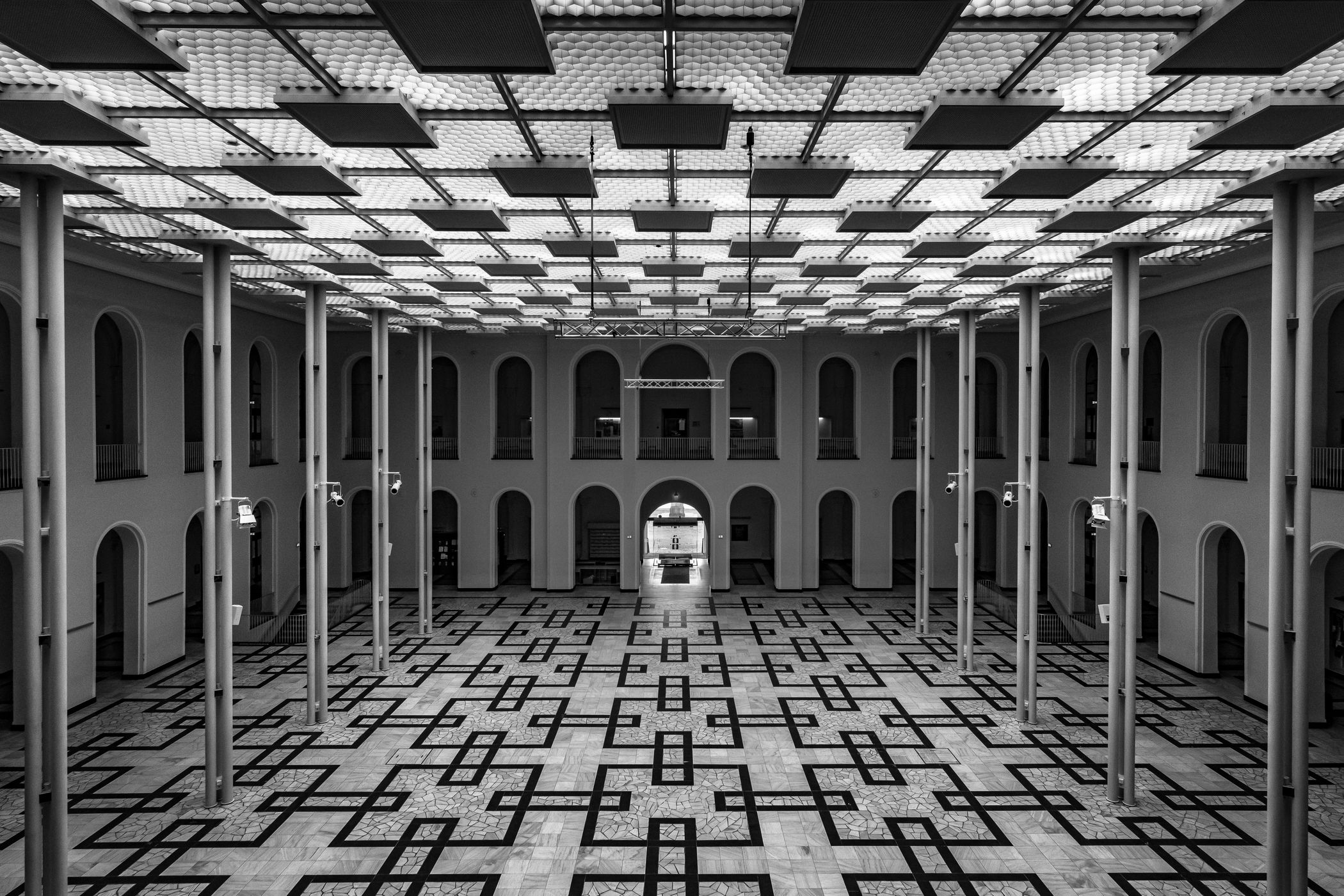 Entrance hall of the Leibniz University, Hanover, Germany