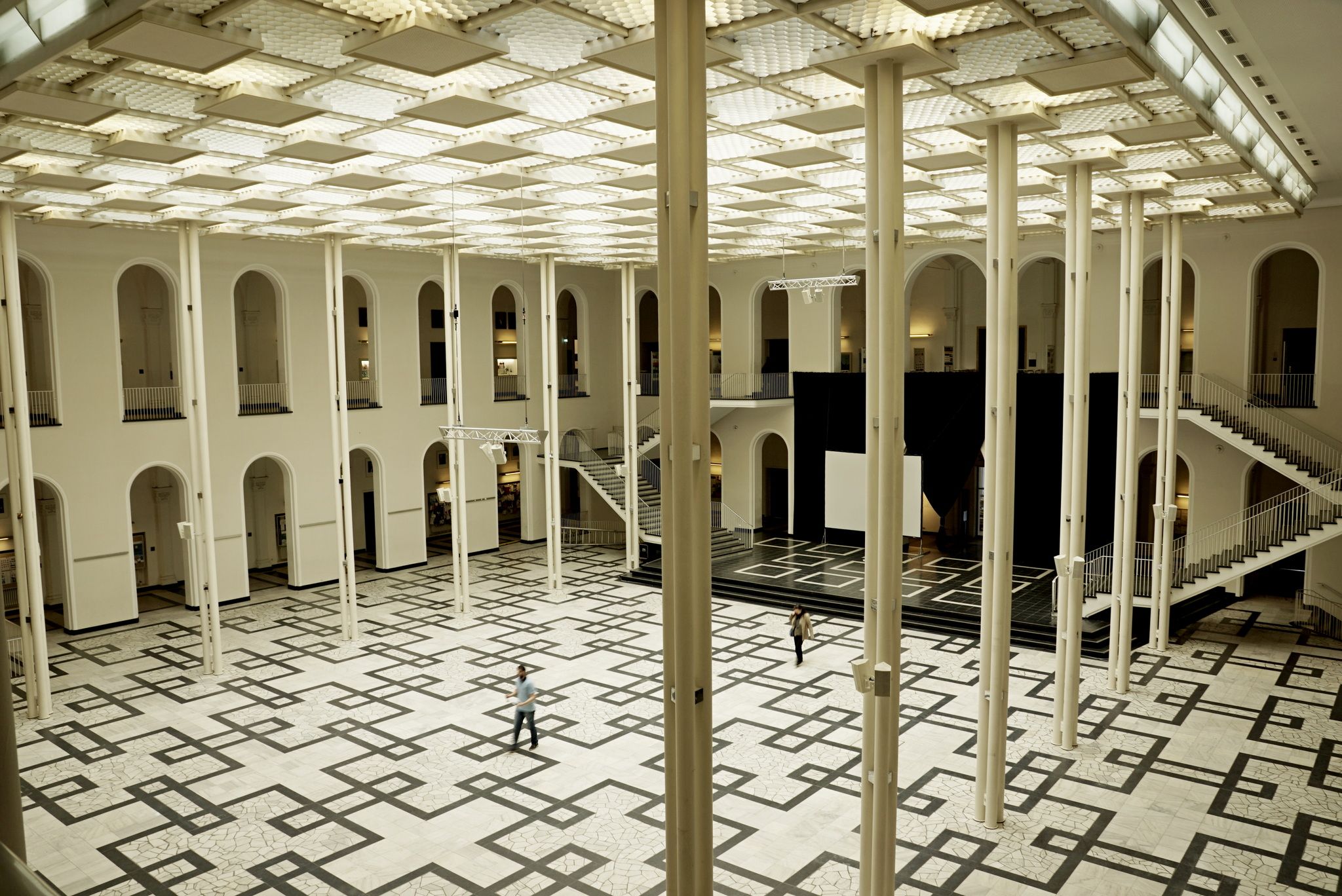 Entrance hall of the Leibniz University, Hanover, Germany