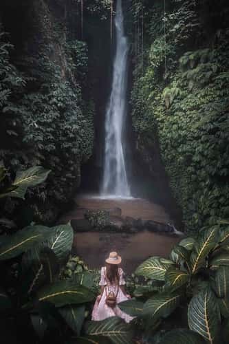 Leke Leke Waterfall Bali Indonesia
