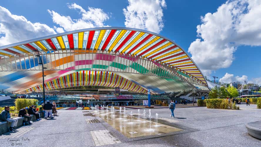 Liège-Guillemins railway station.