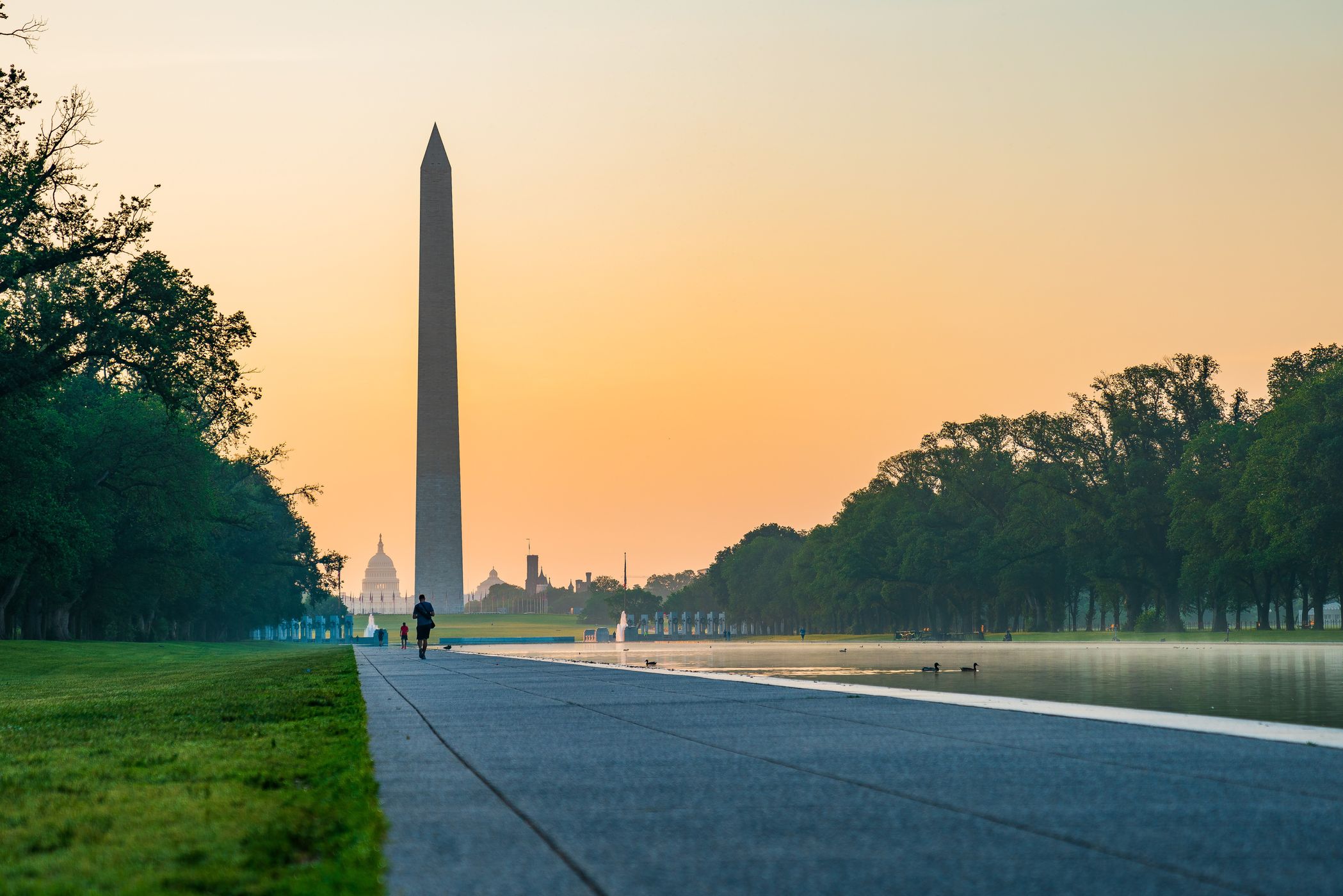 Lincoln Memorial Reflecting Pool, Washington DC, USA