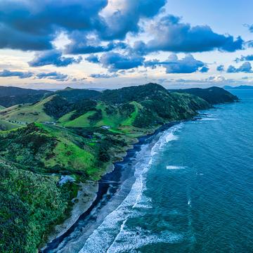 Looking north, [Drone] Mangawhai Heads , North Island, New Zealand