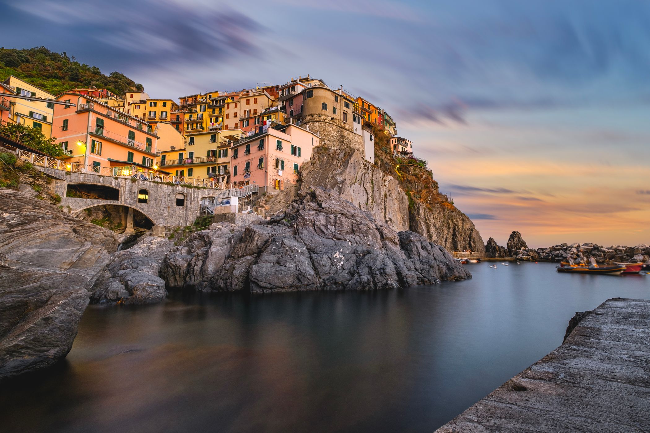 Manarola from close up, Italy