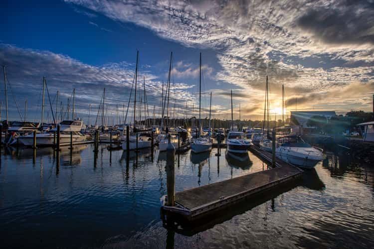 Marina sunrise Half Moon Bay, Auckland, North Island