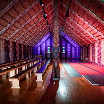 Meeting house Treaty Grounds Waitangi, North Island, New Zealand