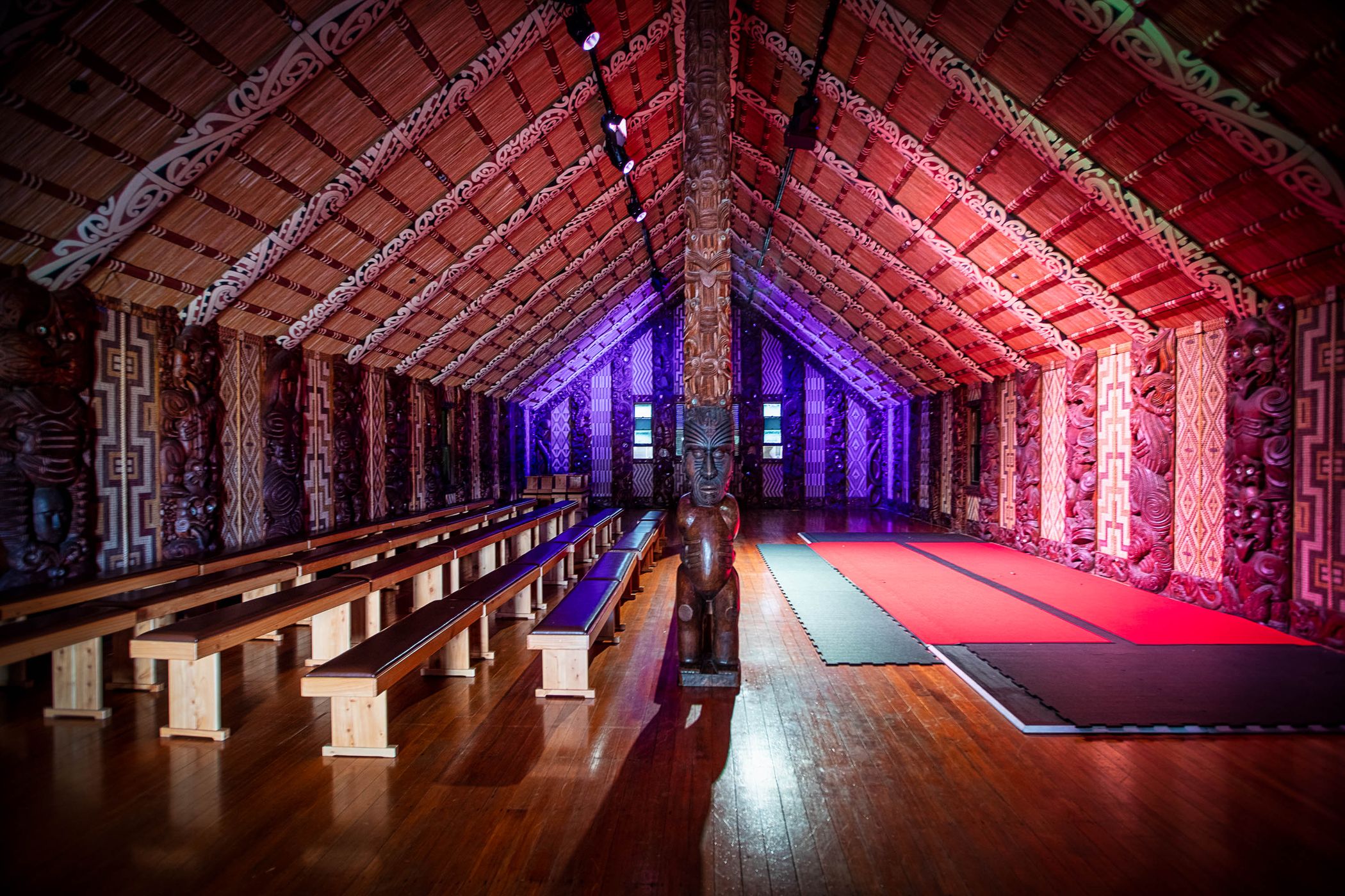 Meeting house Treaty Grounds Waitangi, North Island, New Zealand