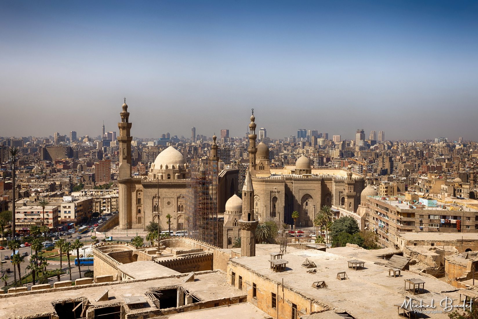 Mosque Al-rifa'i & Sultan Hassan From Citadel Of Saladin, Egypt