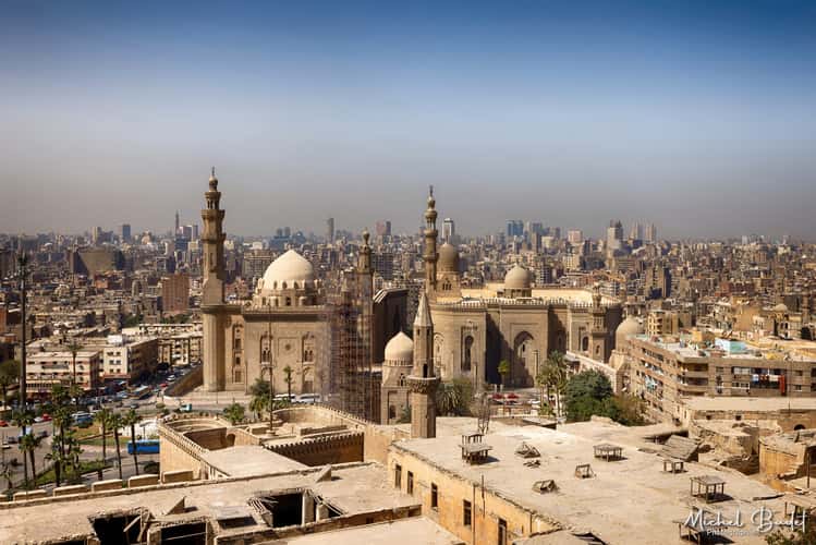Mosque Al-Rifa'i & Sultan Hassan from Citadel of Saladin