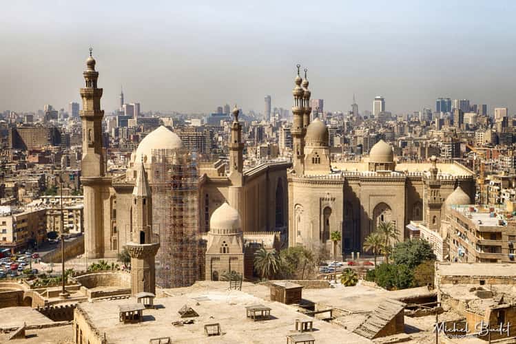 Mosque Al-Rifa'i & Sultan Hassan from Citadel of Saladin