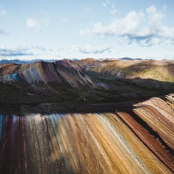 Palcoyo Rainbow Mountain (Drone), Peru