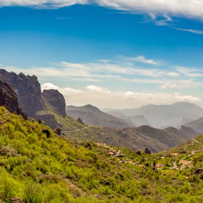 Panorama towards Ayacata, Spain