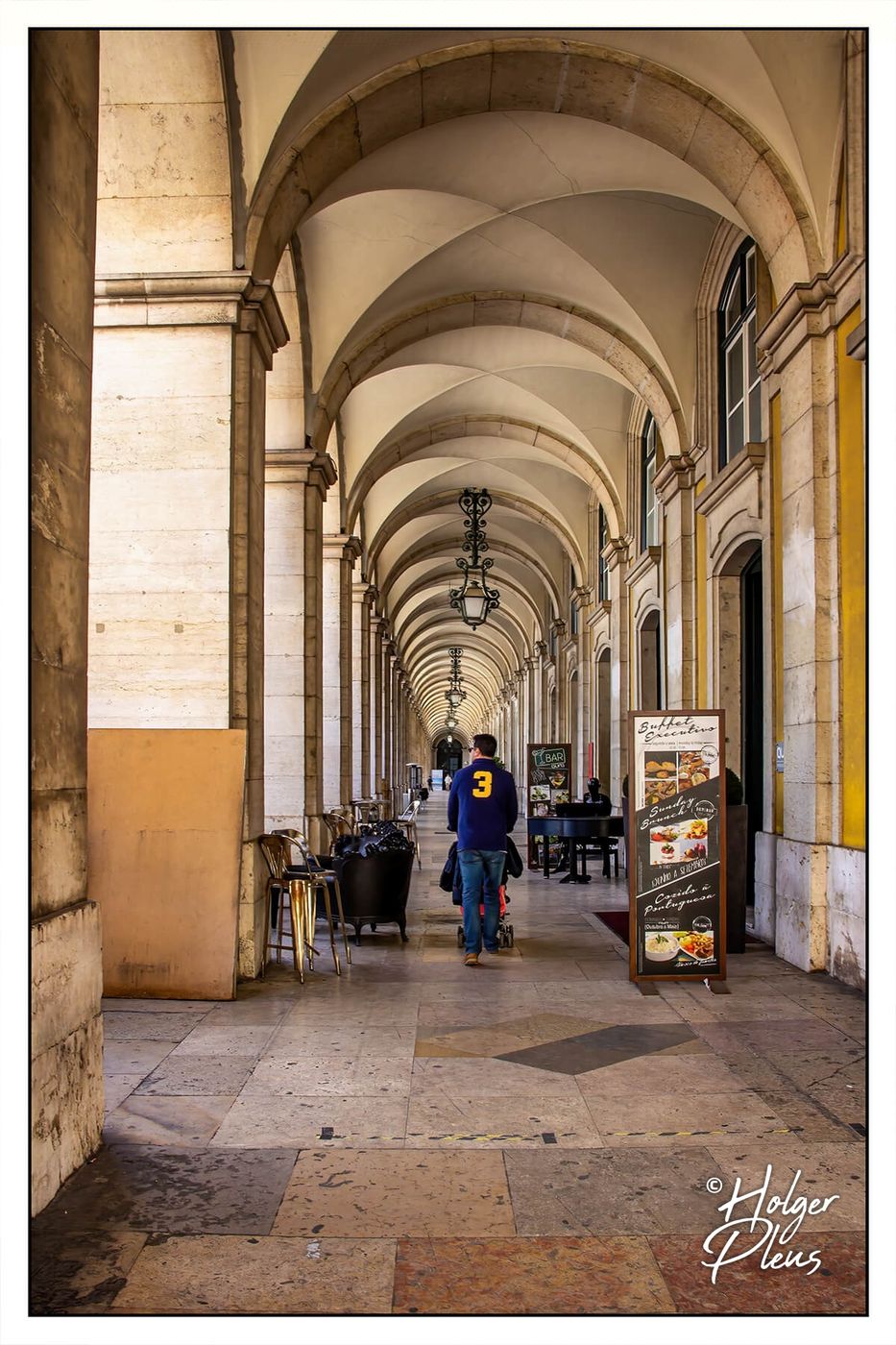 Praça do Comércio Arcades, Lisbon, Portugal
