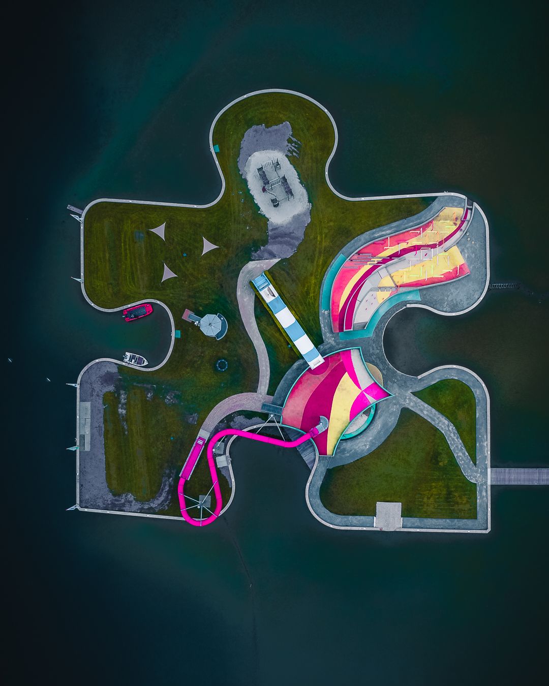 Puzzle Piece Island, Netherlands