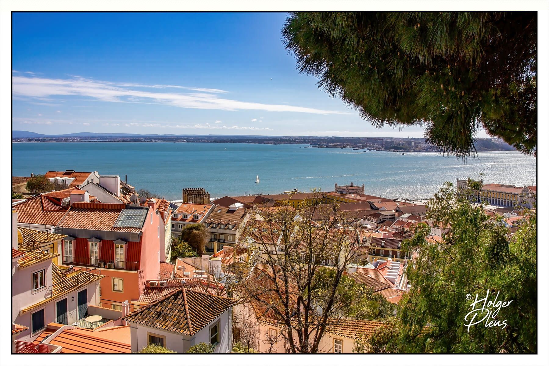 River Tejo from Castelo de S. Jorge, Portugal