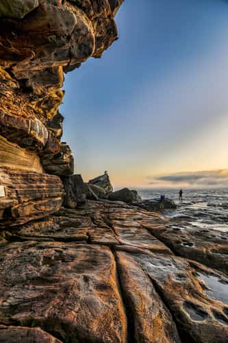 Rock formation North Curl Curl, Northern Beaches, Sydney