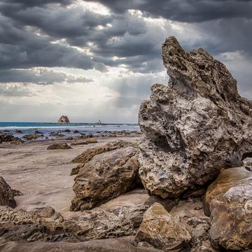rock on beach, Mangawhai Heads , North Island, New Zealand