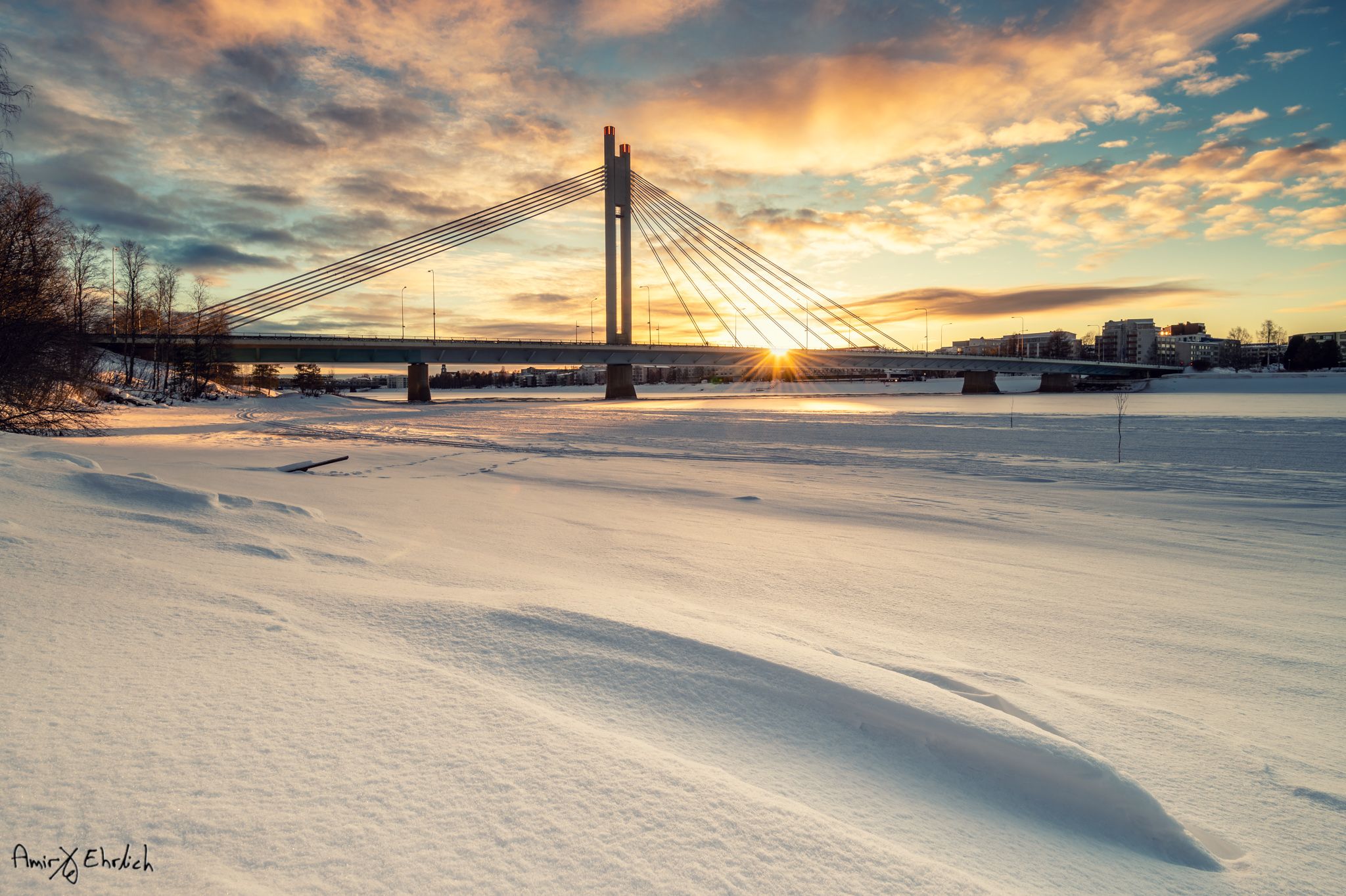 Rovaniemi Candle bridge, Finland