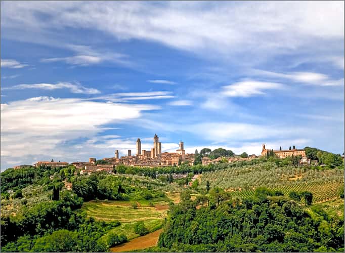 San Gimignano (southern view), Tuscany