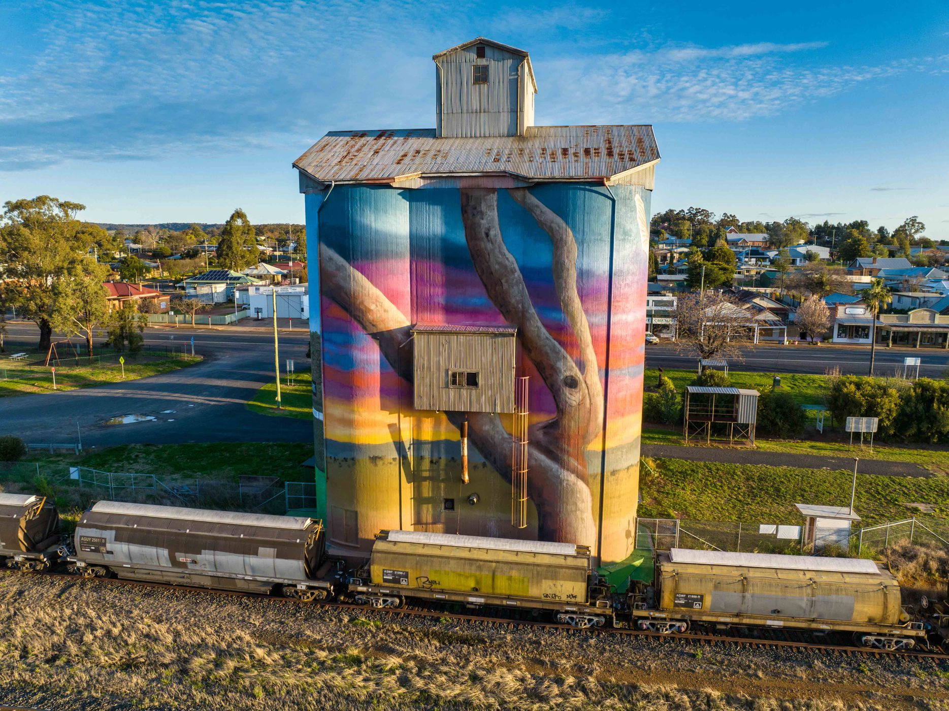 Silo Art, Dunedoo, New South Wales, Australia
