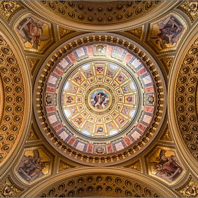 St. Stephen's Basilica Ceiling, Budapest, Hungary