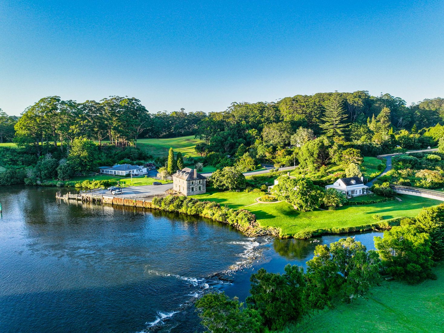 Stone Store, [Drone] Kerikeri, North Island, New Zealand