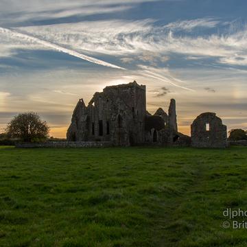 Sunset at Hore Abbey, Ireland
