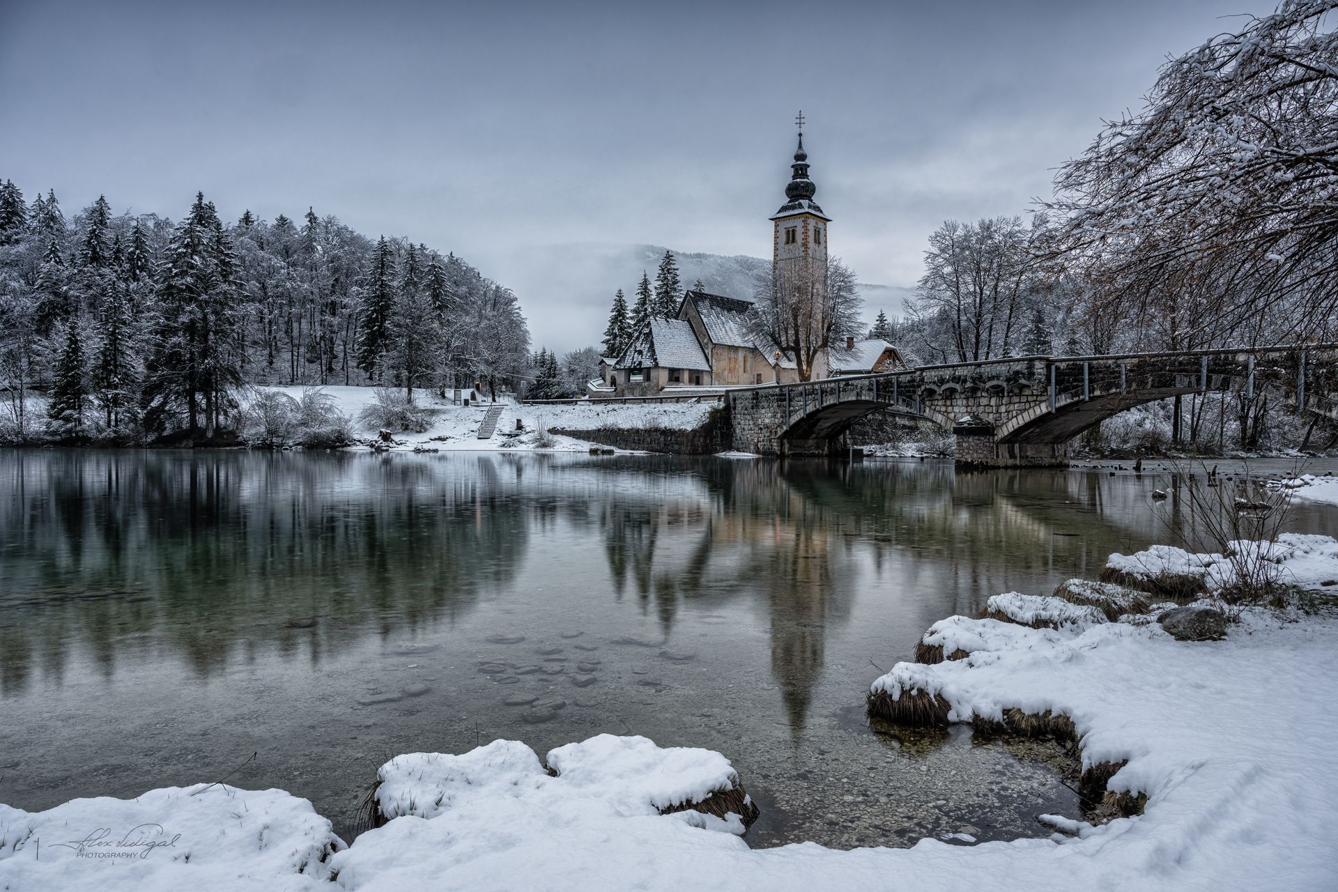 The church of Bohinj, Slovenia