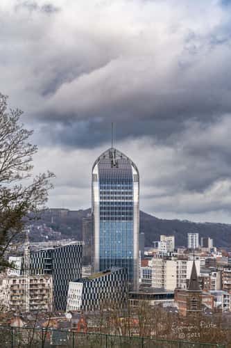 Tour des Finances, vue de Cointe