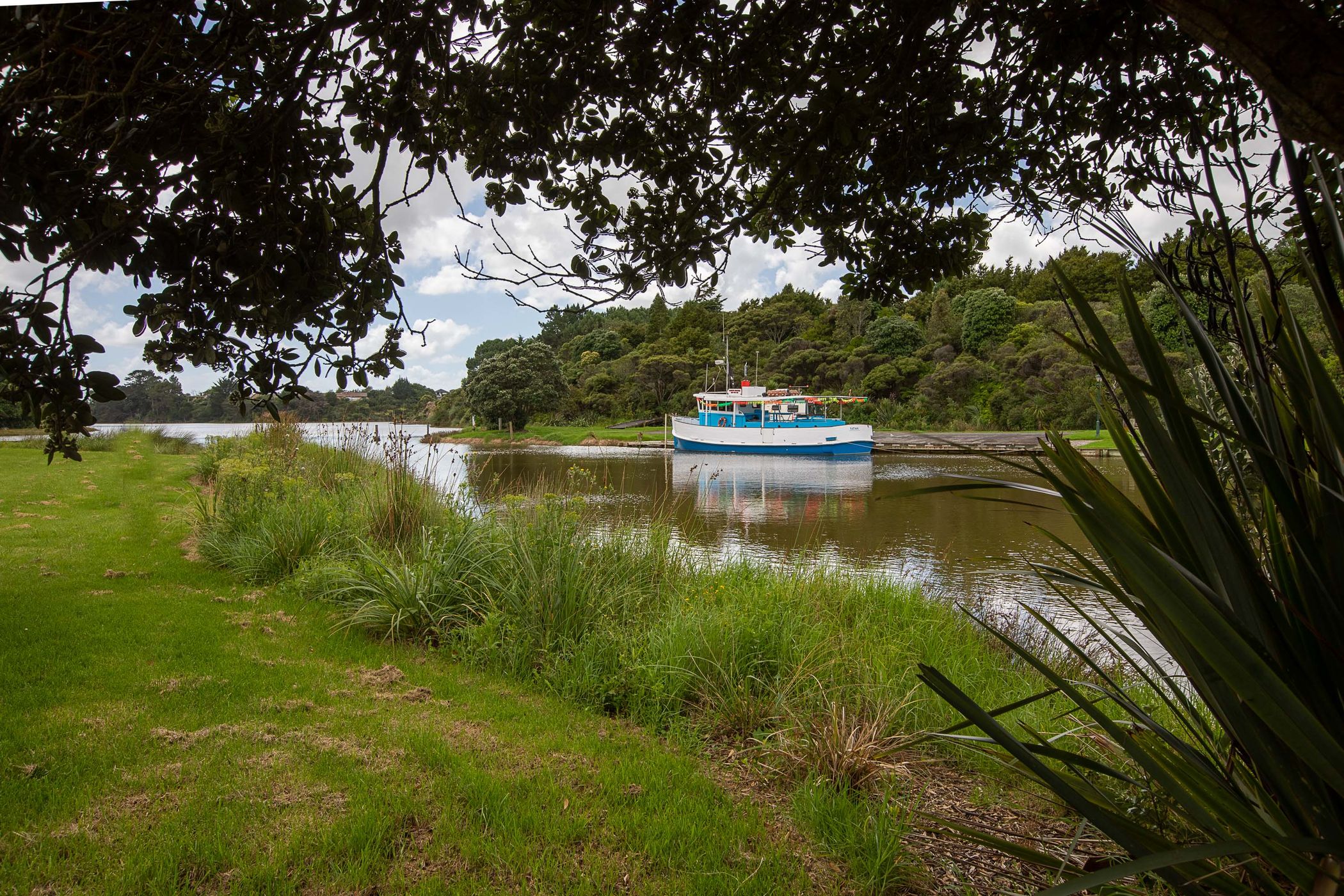 Tourist Boat Waiuku, North Island, New Zealand