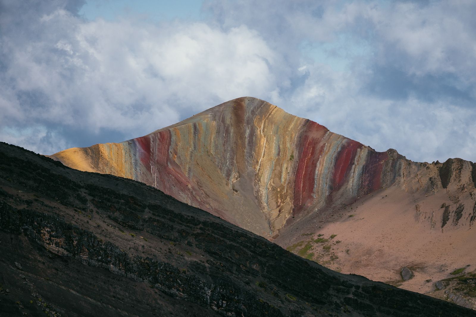 Unknown Rainbow Mountain near Palcoyo, Peru