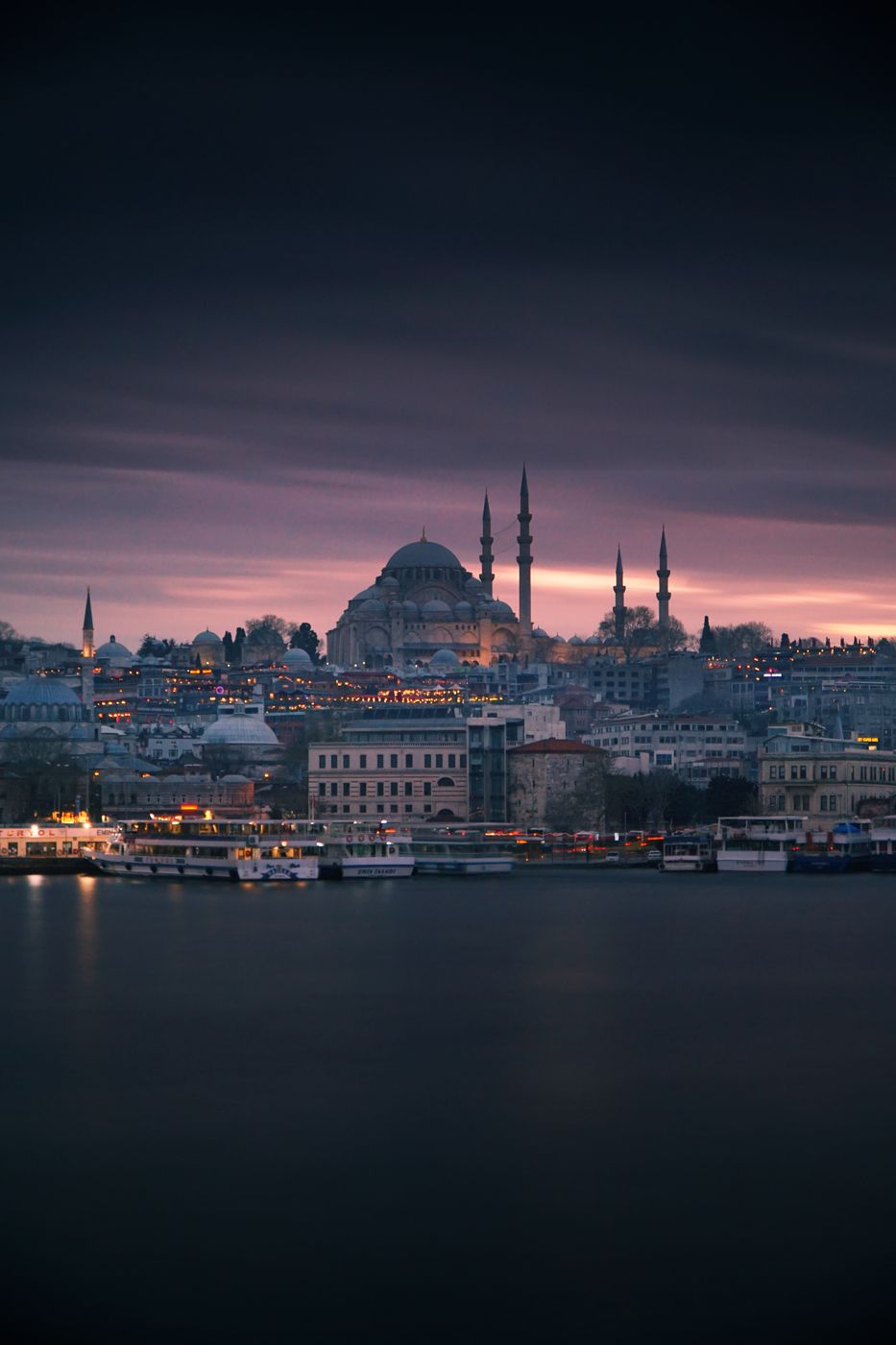 View from Galata Bridge, Istanbul, Turkey (Türkiye)