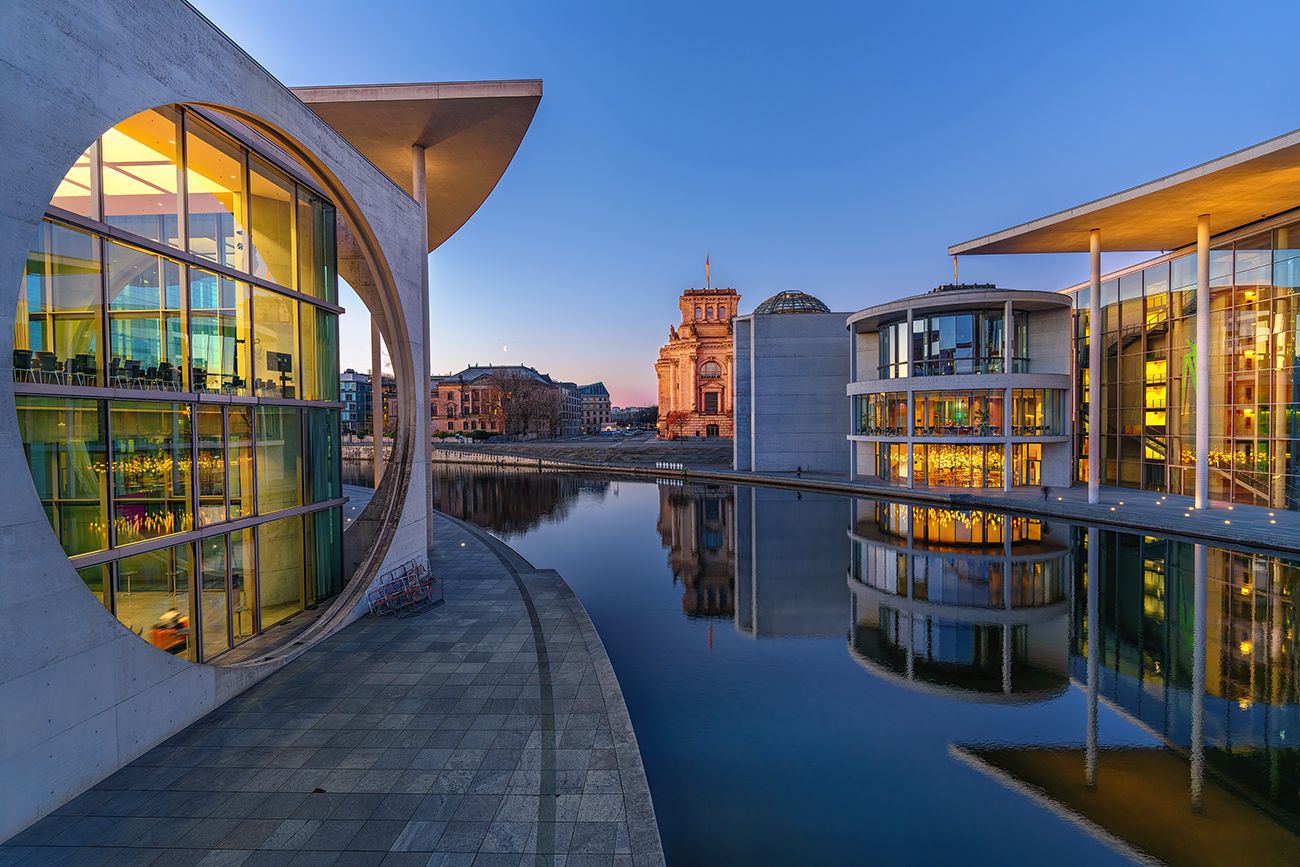 View from Marie-Elisabeth-Lüders bridge, Germany