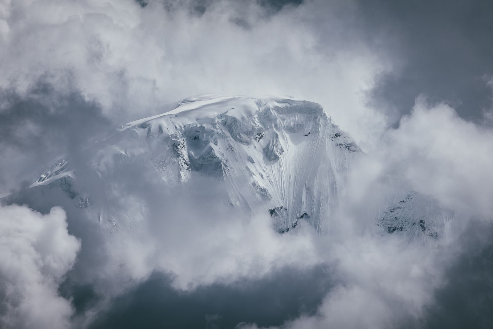 View on Nevado Huascarán, Mancos, Peru