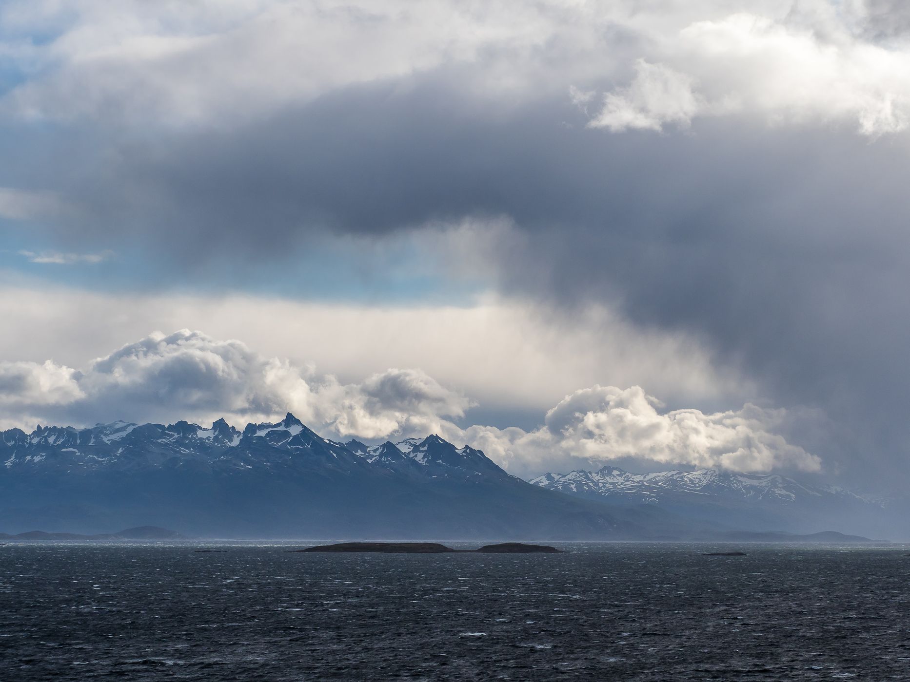 Beacon Escarpados at the Beagle Channel, Argentina
