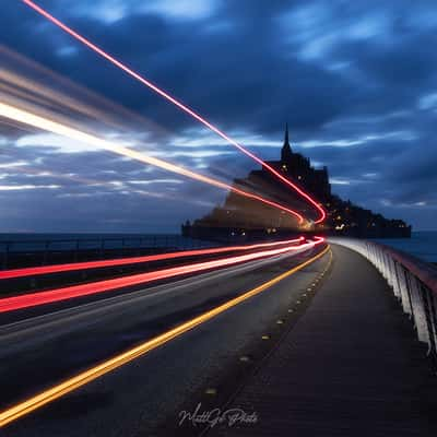 Blue hour in Normandie, France