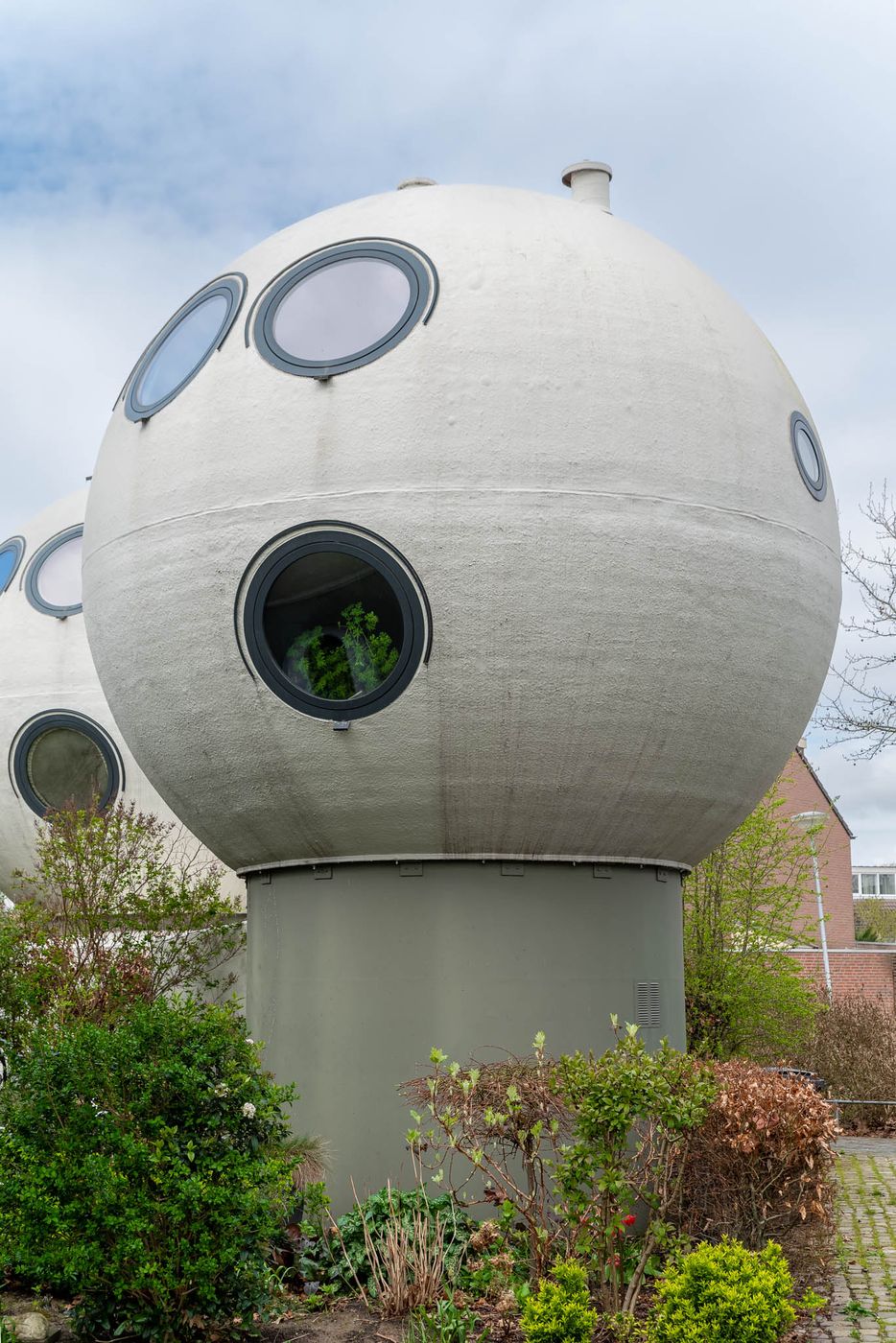 Bowling ball or bulb or bullet houses. Bolwoningen, Netherlands