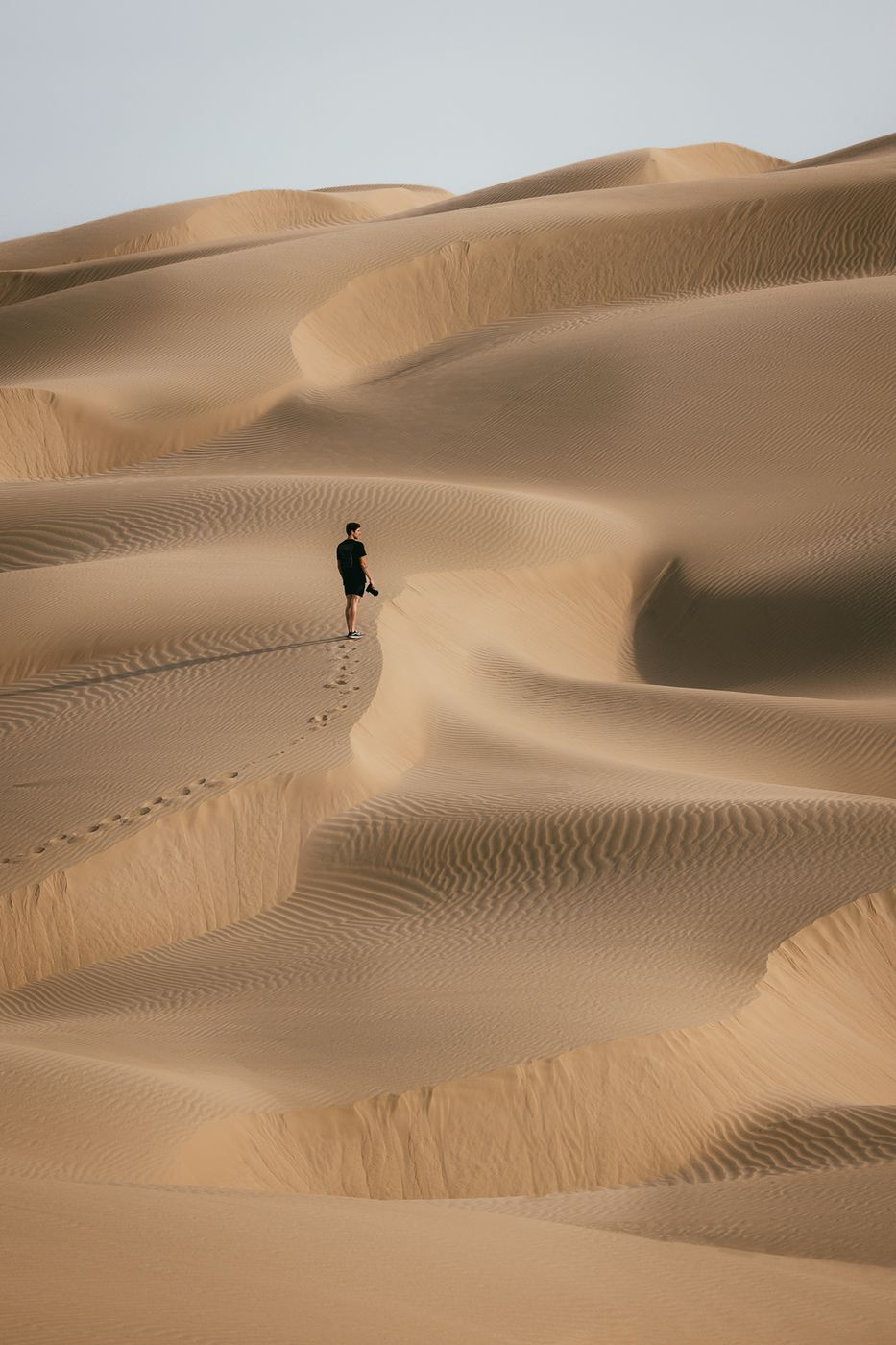 Dunes near La Laguna De Moron, Peru