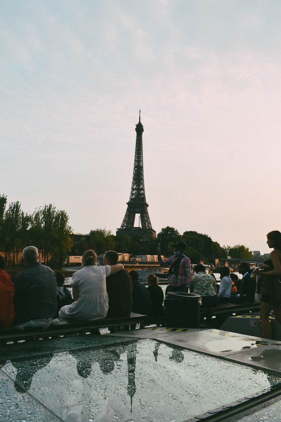 Eiffel Tower from Seine River, France
