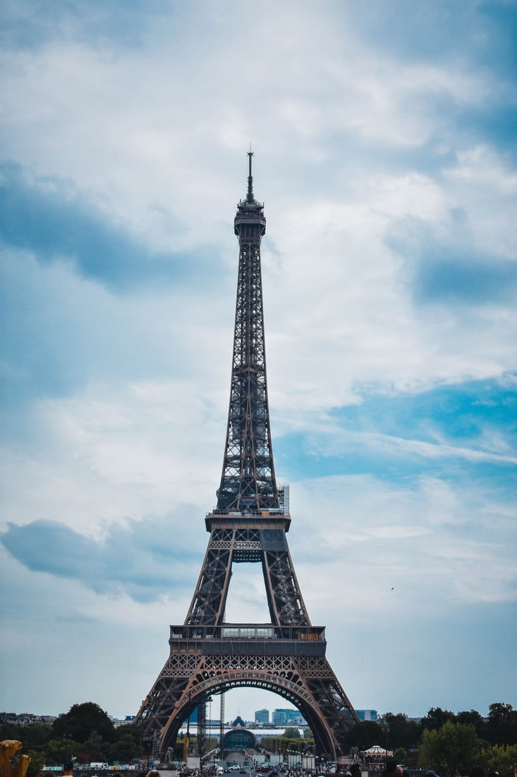 Eiffel Tower from Trocadero, Paris, France