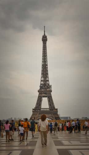 Eiffel Tower from Trocadero, Paris