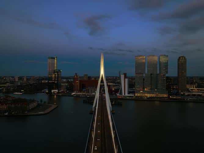 Erasmus Bridge (south view), Rotterdam