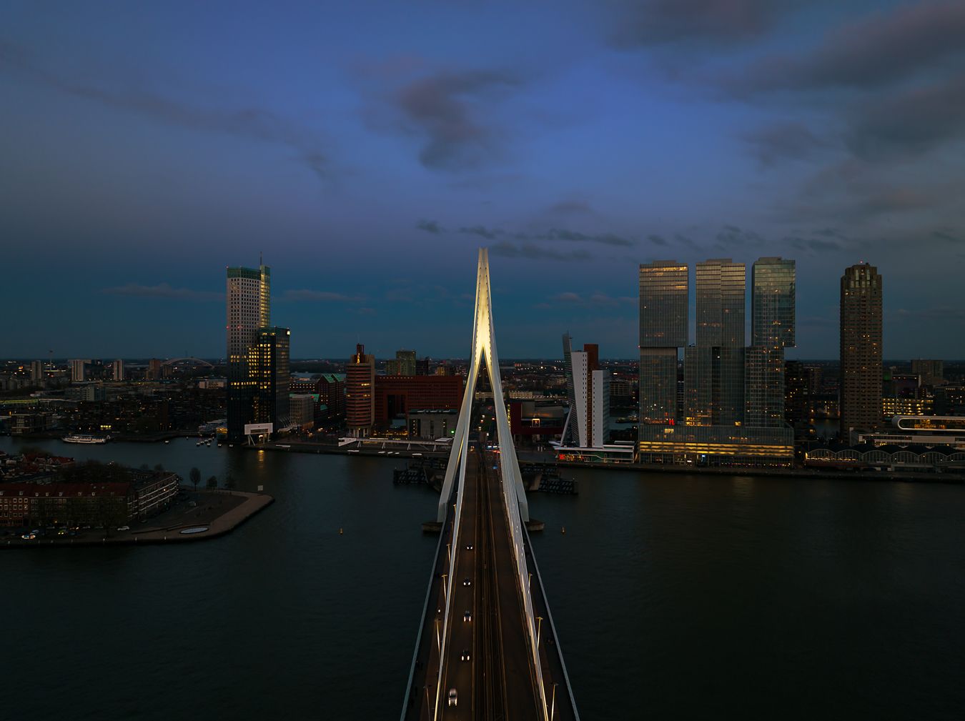 Erasmus Bridge (south view), Rotterdam, Netherlands