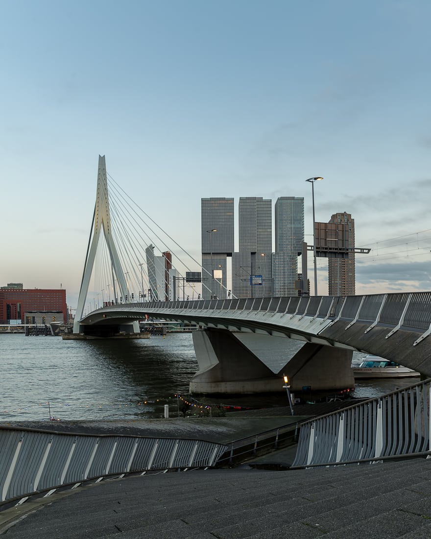 Erasmus Bridge (south view), Rotterdam, Netherlands