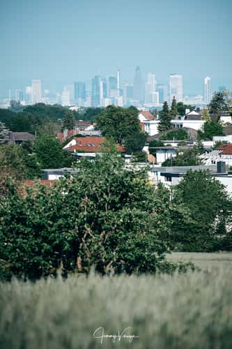 Frankfurt view from 'Gimbacher Hof'.