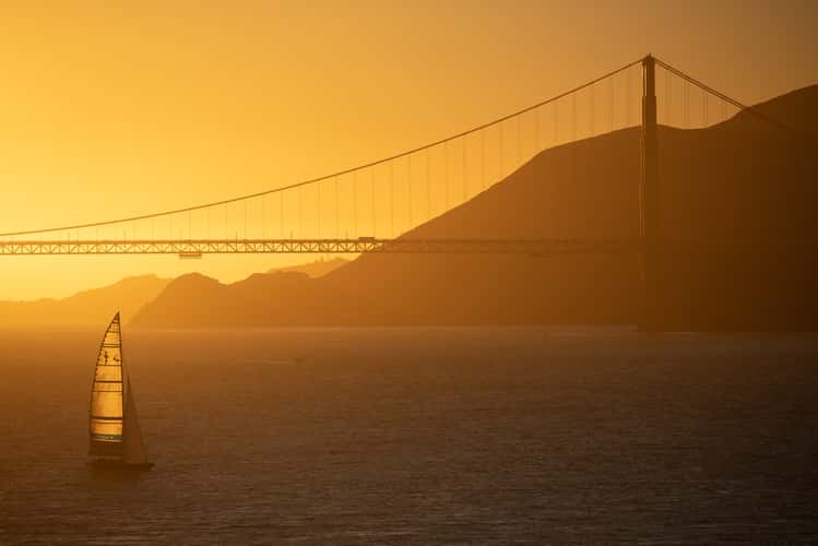 Golden Gate Bridge from Alcatraz Island, San Francisco
