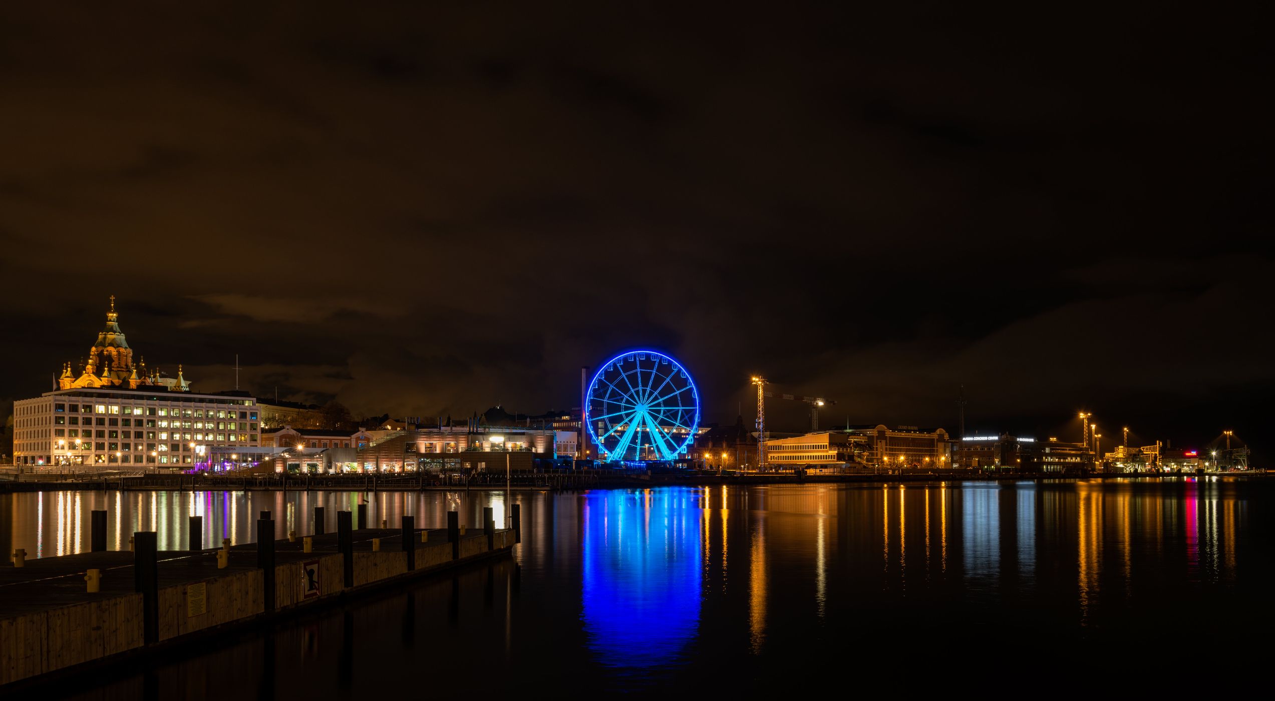 Helsinki at night, Finland