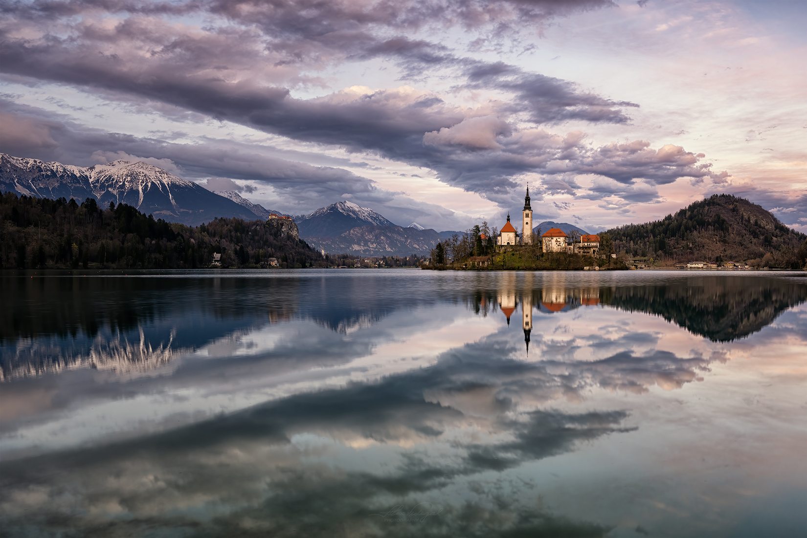 Lake Bled boardwalk, Slovenia