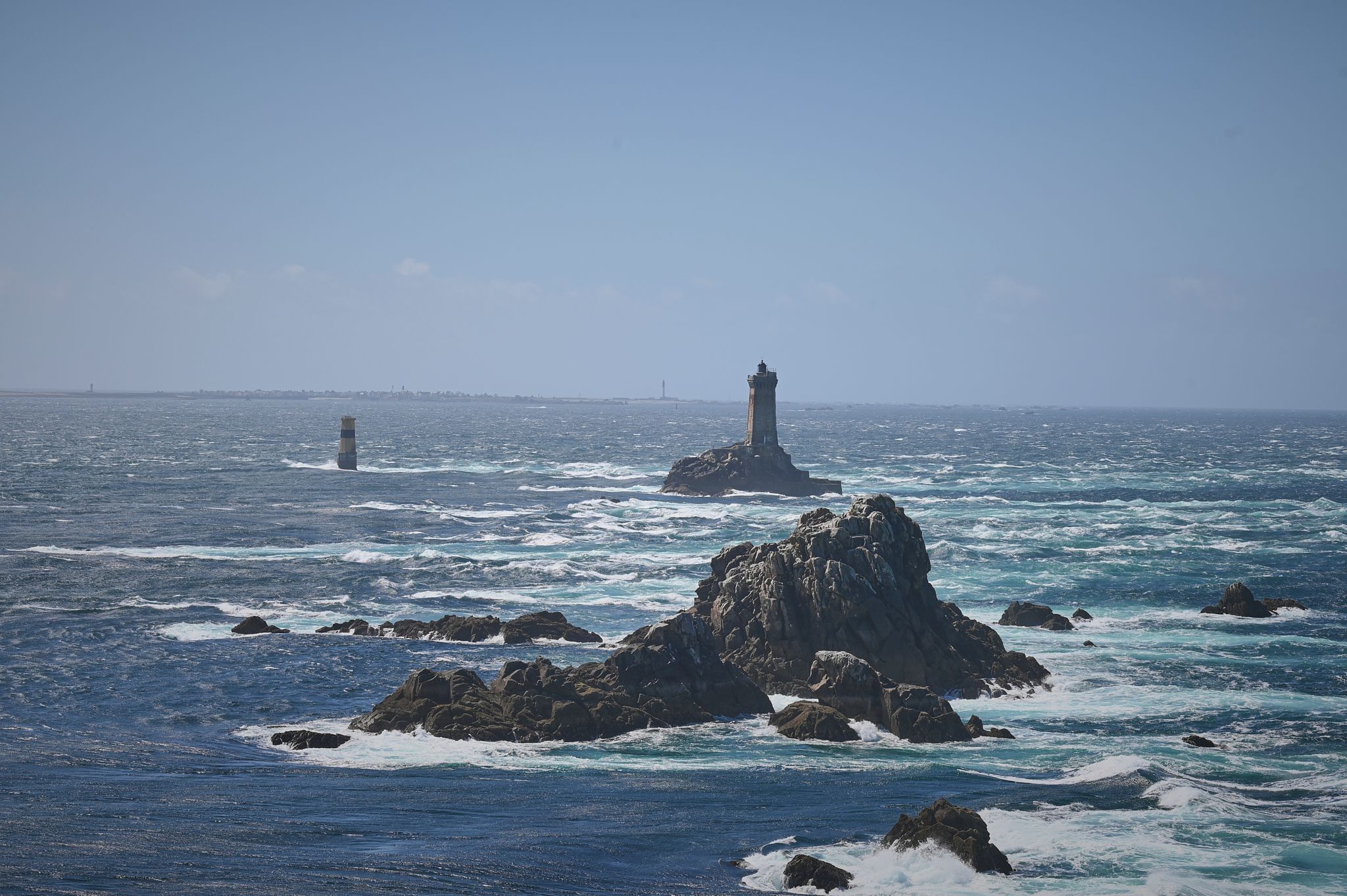 Lighthouse 'La Vieille' at the Pointe du Raz, Brittany, France