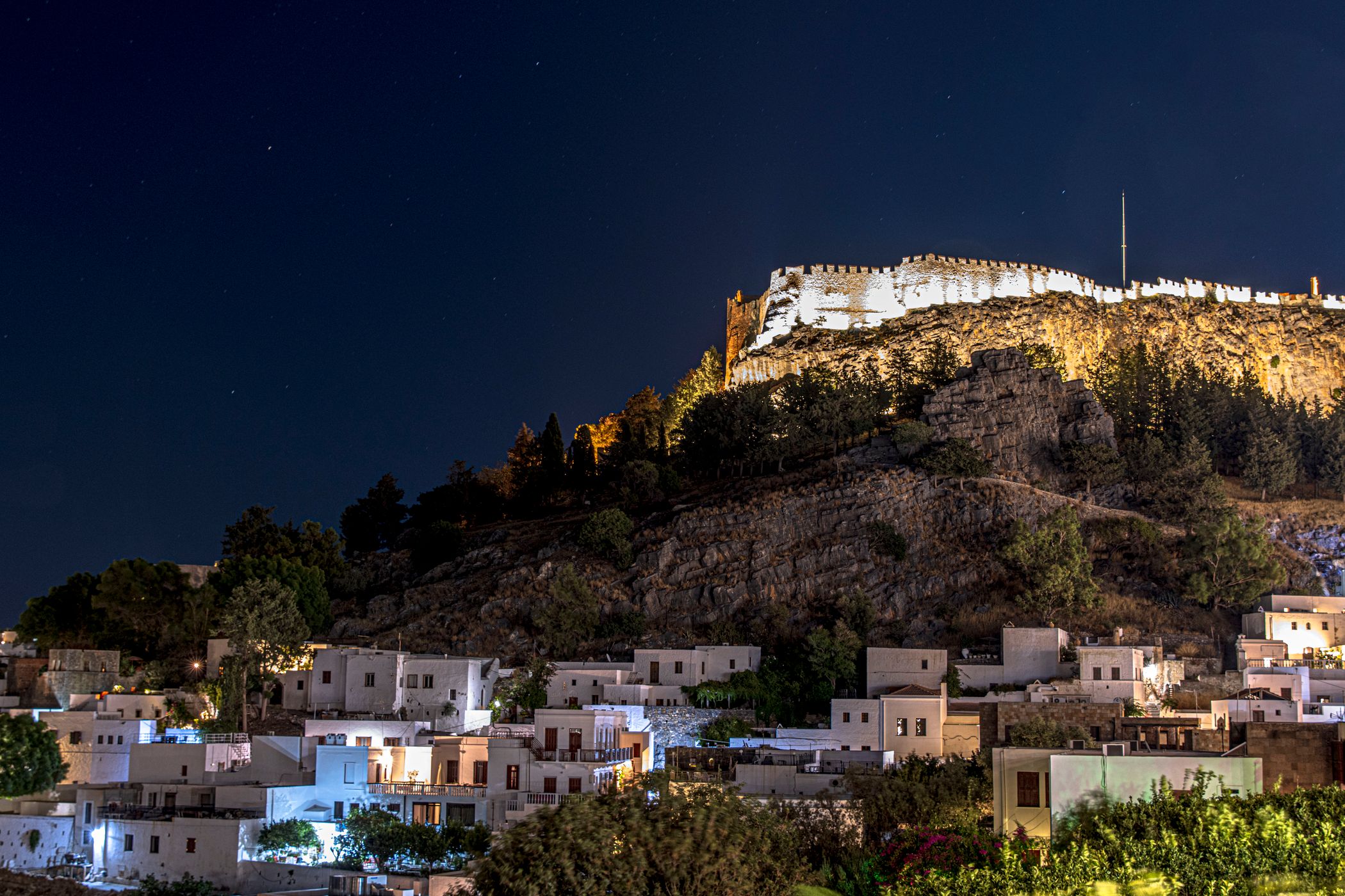 Lindos castle, Greece