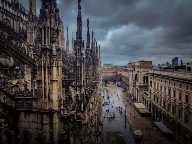 View from Milan Cathedral